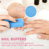 FACEMADE Nail Files and Buffer 12 Pcs, Professional Manicure Tools Kit Care Buffer Block Tools 100/180 Grit, Colorful